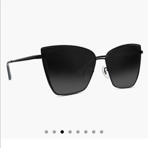 Diff Becky Sunglasses (Black + Dark Smoke Lens)